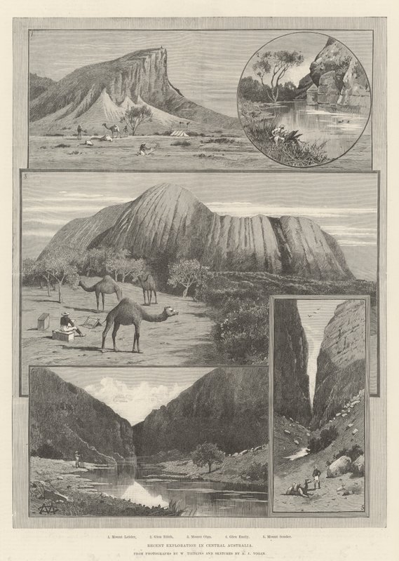 Nylig leting i Central Australia av Charles Auguste Loye