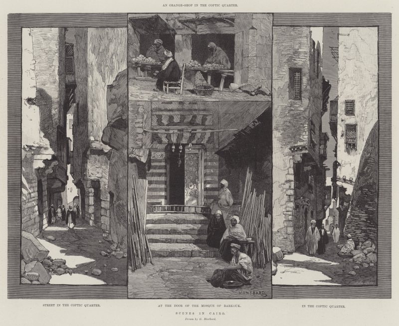 Scener i Kairo av Charles Auguste Loye