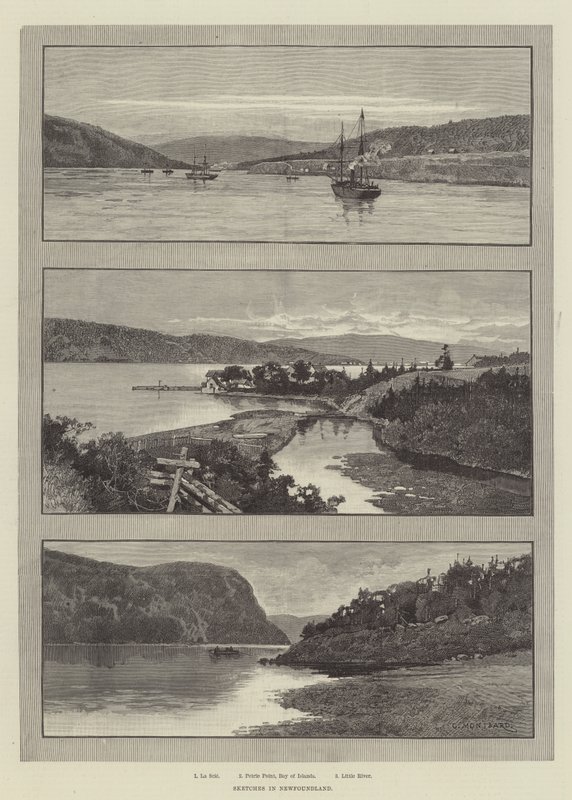 Skisser i Newfoundland av Charles Auguste Loye