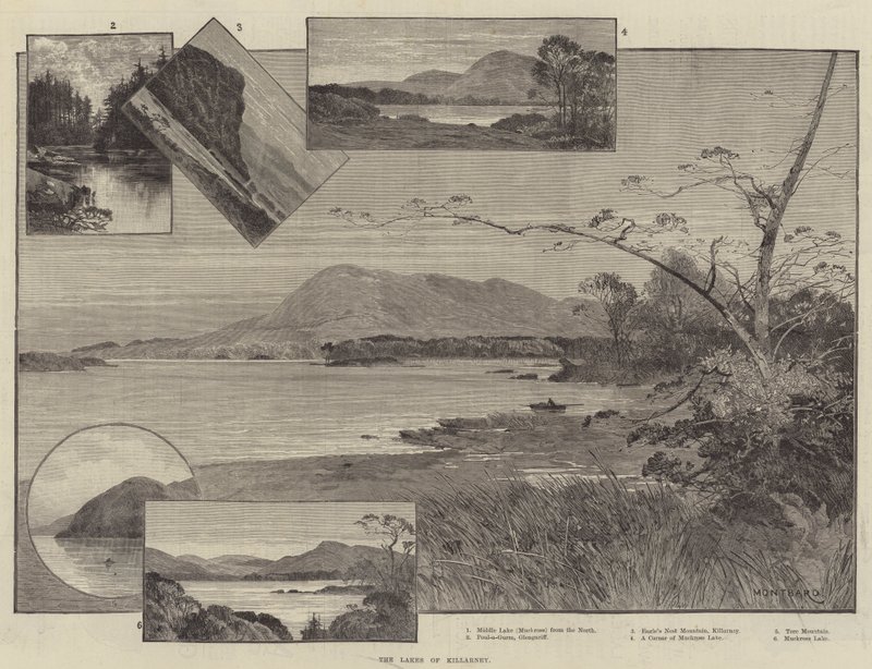 Lakes of Killarney av Charles Auguste Loye