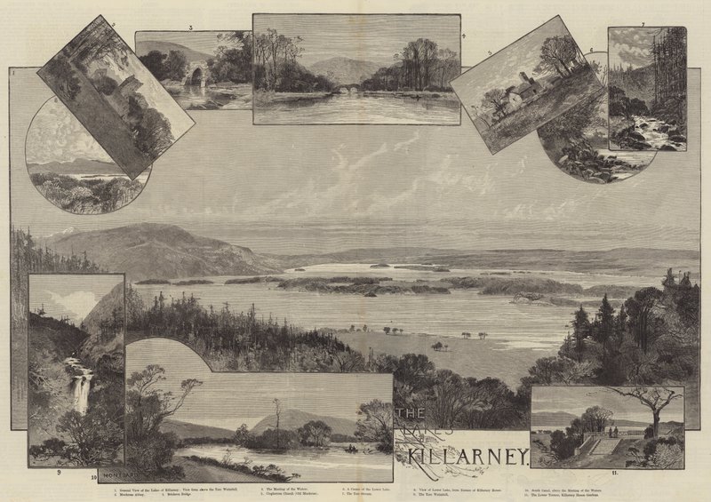 Lakes of Killarney av Charles Auguste Loye