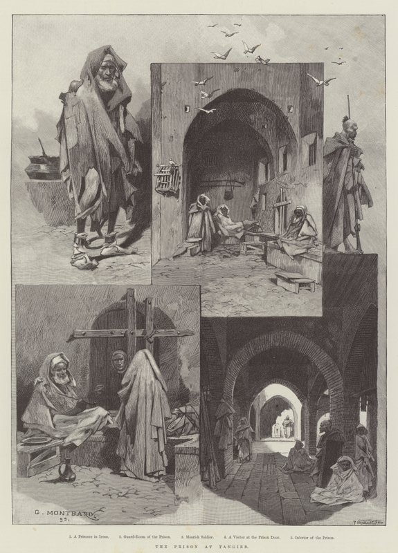 Fengselet i Tanger av Charles Auguste Loye