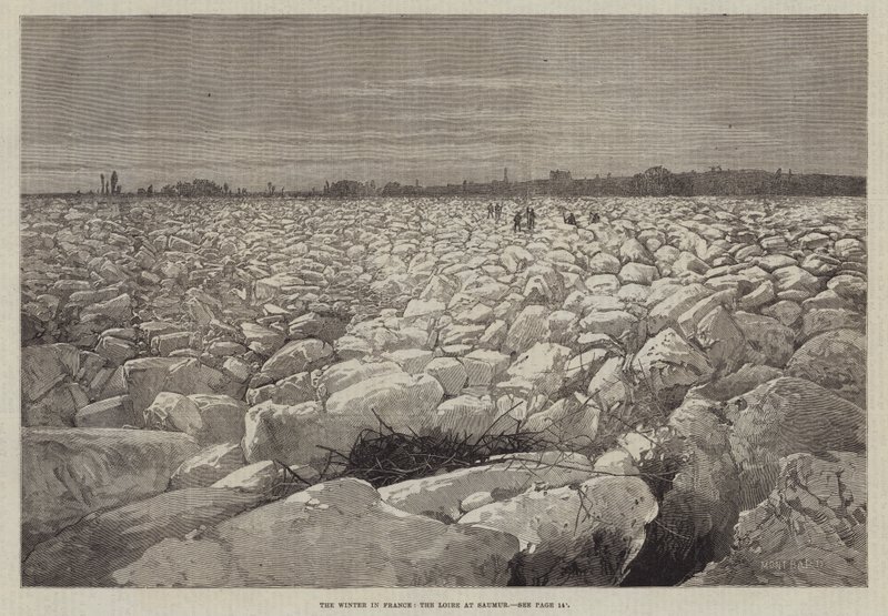 Vinteren i Frankrike, Loire ved Saumur av Charles Auguste Loye