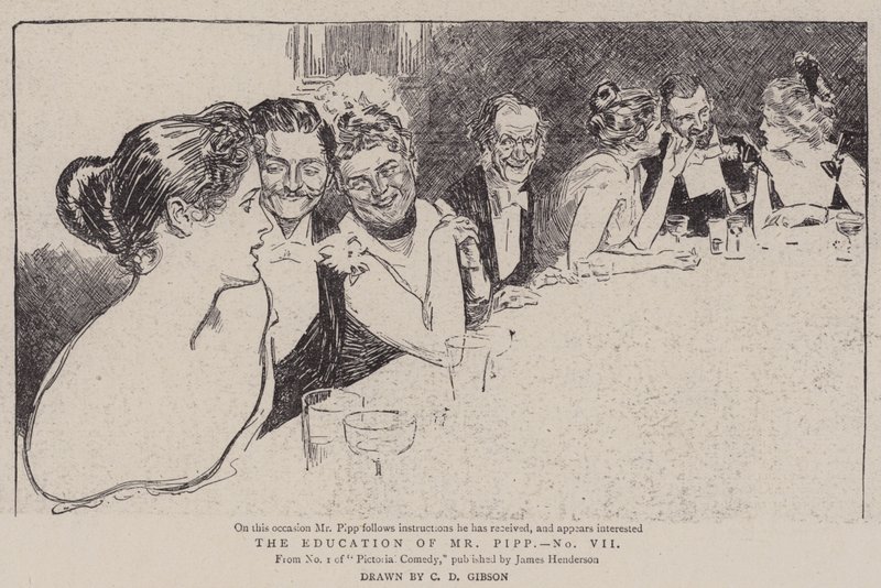 Utdannelsen til Mr Pipp, nr. VII av Charles Dana Gibson