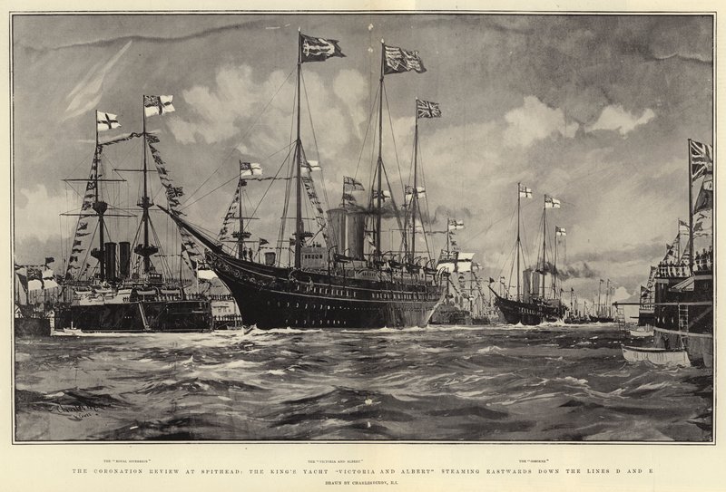 The Coronation Review på Spithead, King