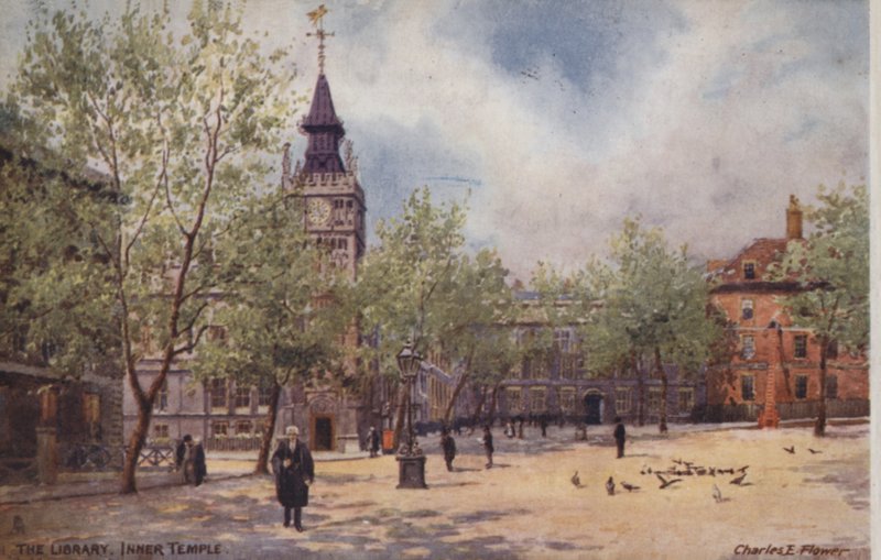 Biblioteket, indre tempel av Charles Edwin Flower
