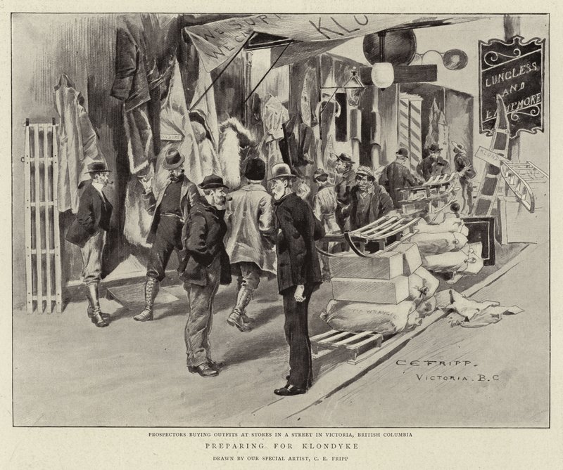 Forbereder for Klondyke av Charles Edwin Fripp