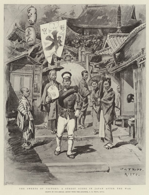 The Sweets of Victory, en gatescene i Japan etter krigen av Charles Edwin Fripp