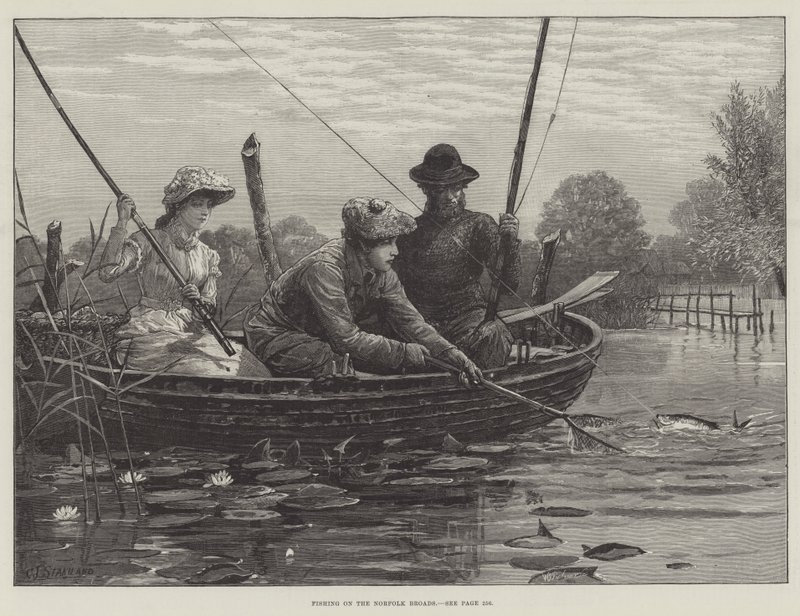 Fiske på Norfolk Broads av Charles J. Staniland