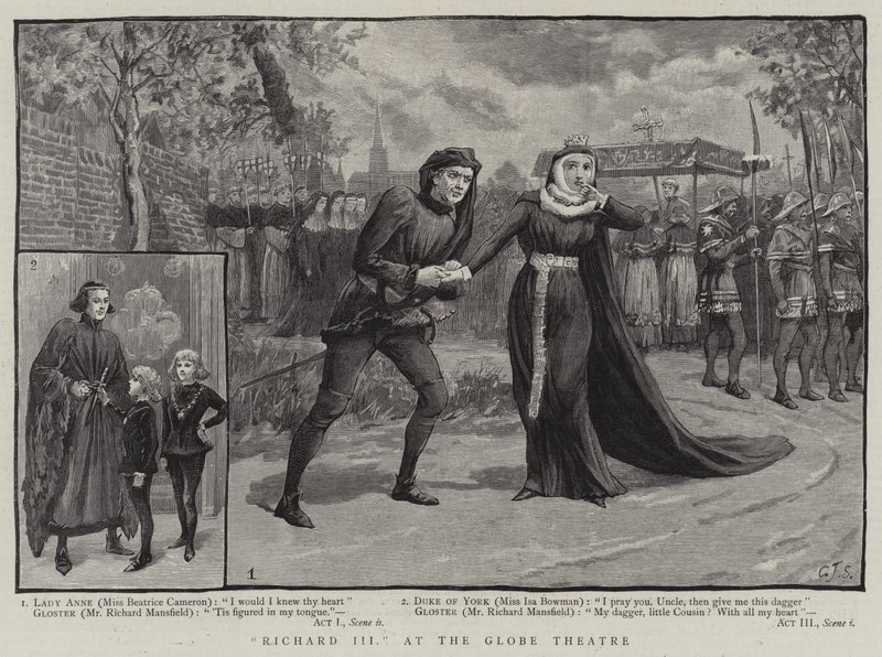 Richard III, på Globe Theatre av Charles J. Staniland