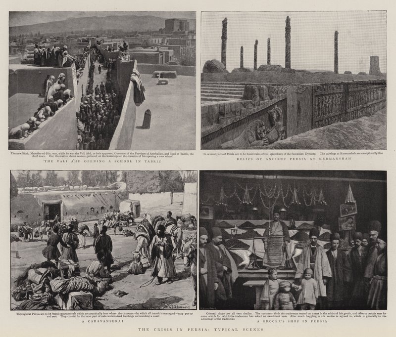 Krisen i Persia, typiske scener av Charles J. Staniland
