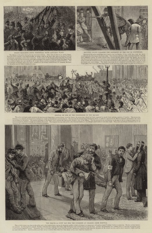 Opprøret på Trafalgar Square av Charles J. Staniland