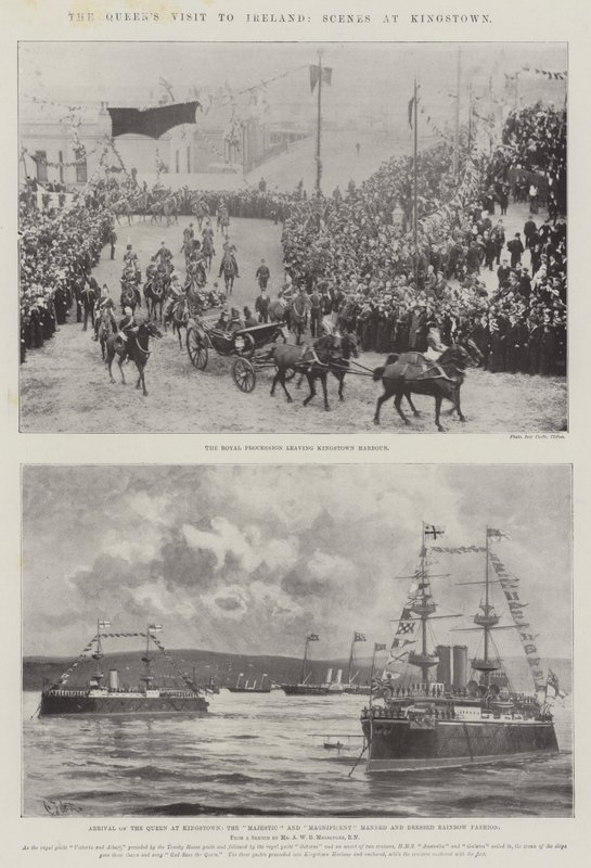 Dronningens besøk til Irland, scener i Kingstown av Charles John de Lacy