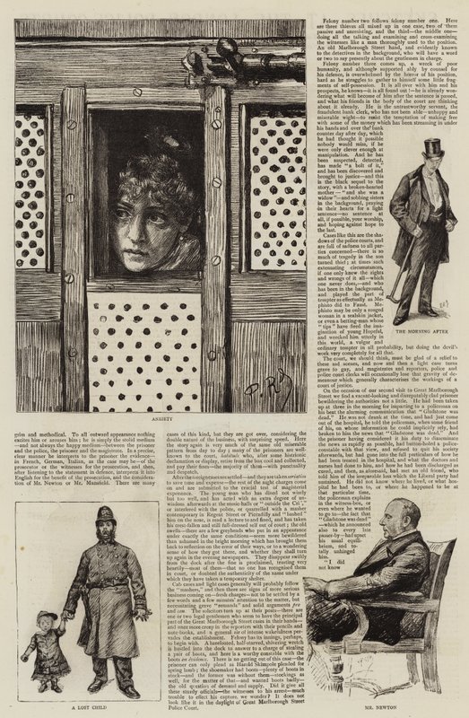 Skisser ved London Police-Courts av Charles Paul Renouard