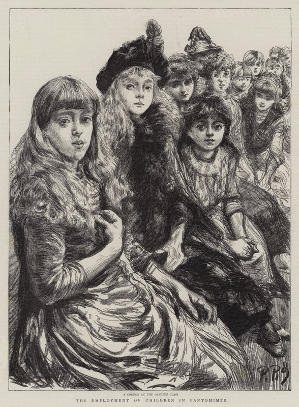 Sysselsettingen av barn i Pantomimes av Charles Paul Renouard