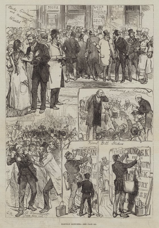 Valgskisser av Sir John Charles Robinson