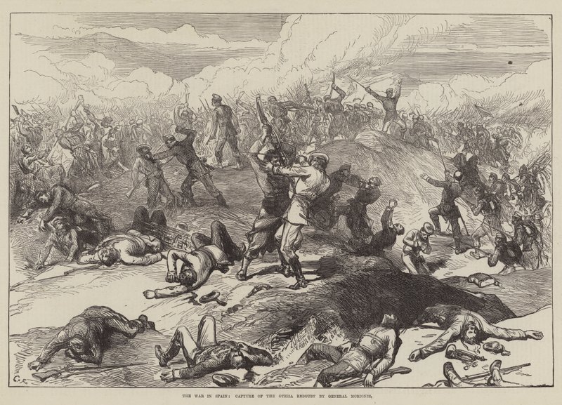 The War in Spain, Capture of the Oteiza Redoubt av general Moriones av Sir John Charles Robinson