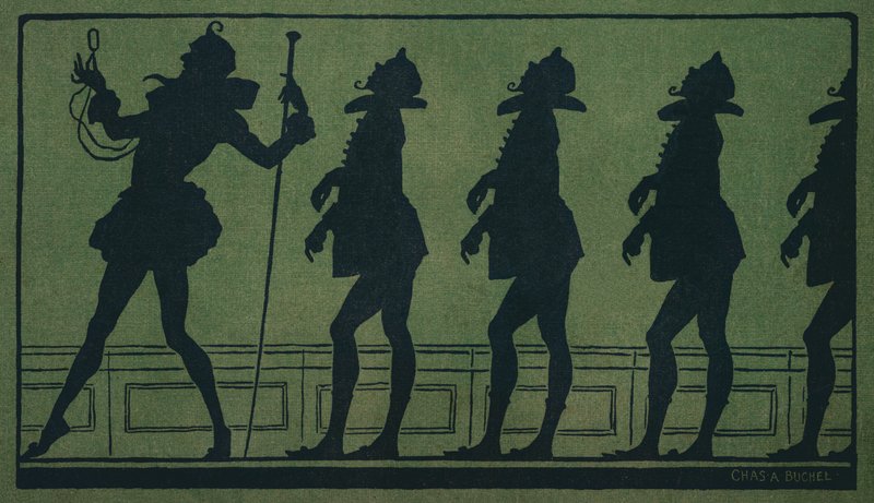 Tolvte natt: Malvolio (farge litho) av Charles A. Buchel