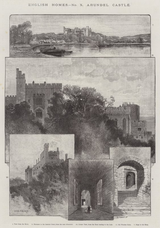 Arundel slott av Charles Auguste Loye
