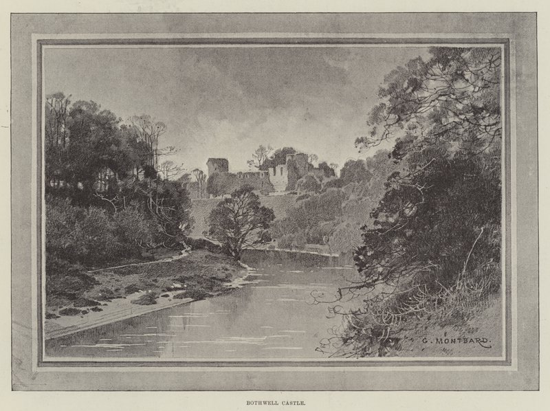 Bothwell Castle av Charles Auguste Loye