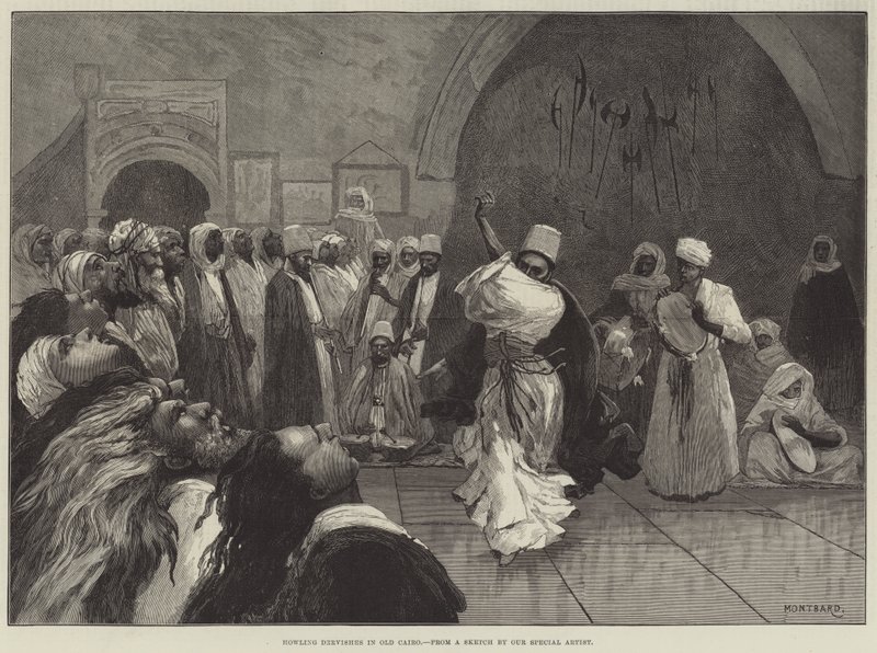 Hylende dervisjer i gamle Kairo av Charles Auguste Loye