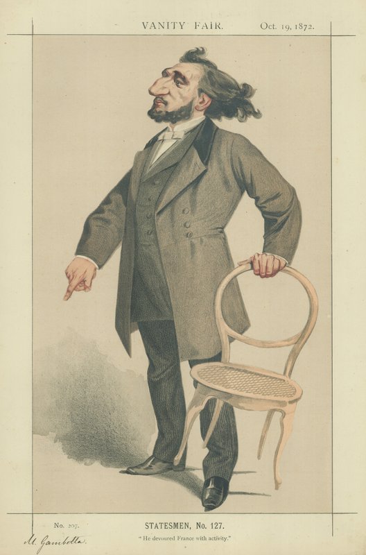 Leon Gambetta av Charles Auguste Loye