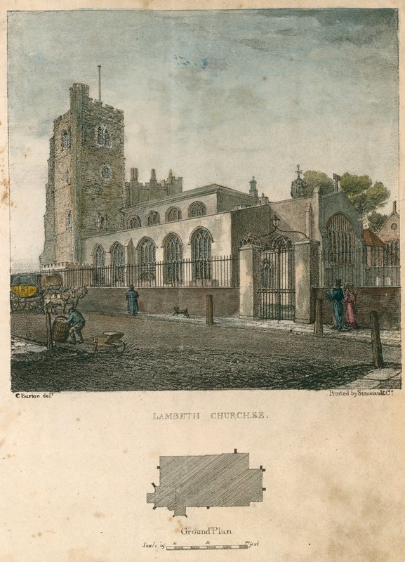 Lambeth kirke av Charles Burton