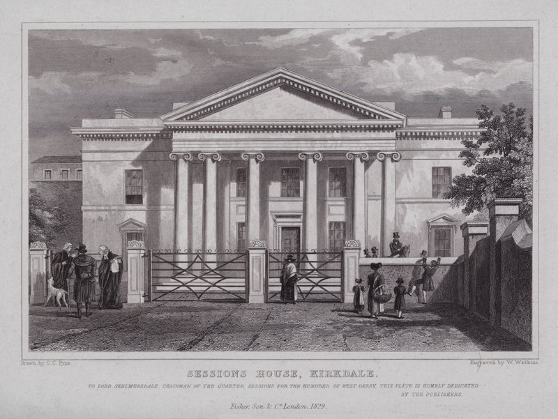 Sessions House, Kirkdale (gravering) av Charles Claude Pyne