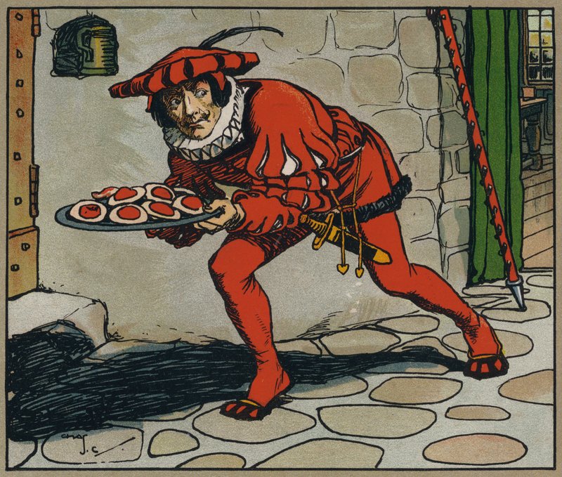 Han stjal de tertene (farge litho) av Charles Crombie