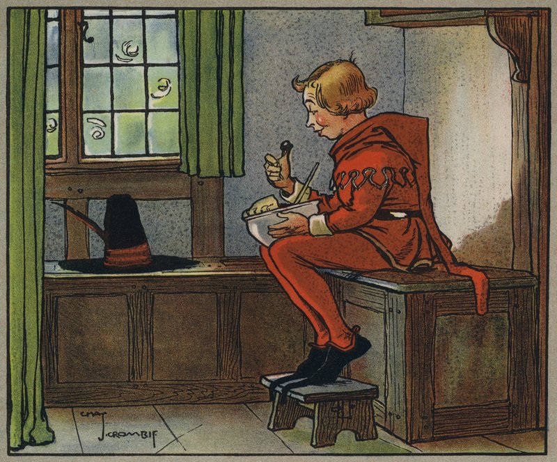 Lille Jack Horner (farge litho) av Charles Crombie