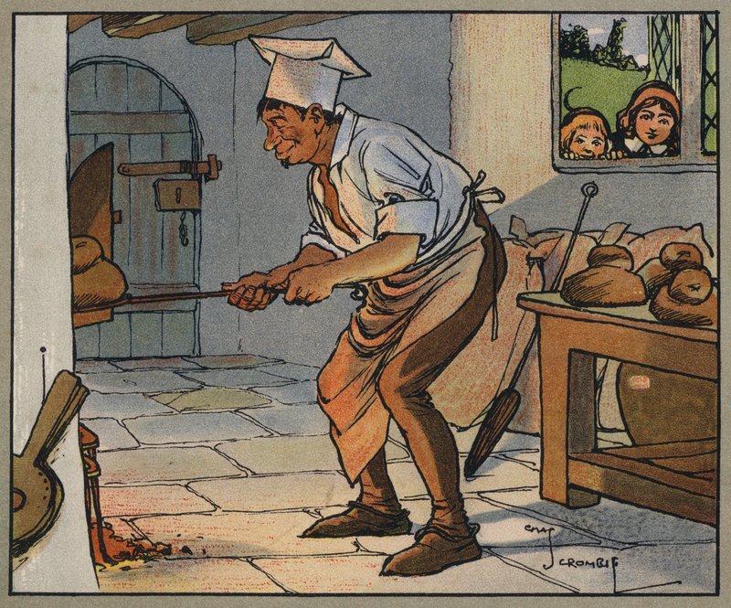 Pat A Cake (farge litho) av Charles Crombie