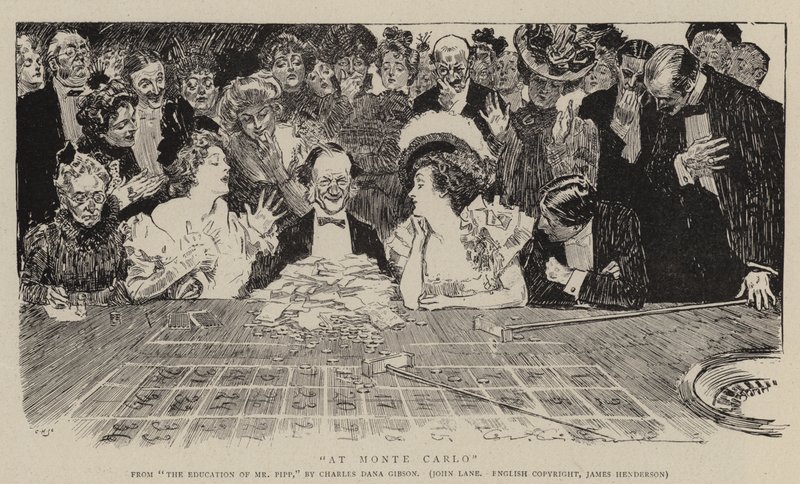 På Monte Carlo av Charles Dana Gibson