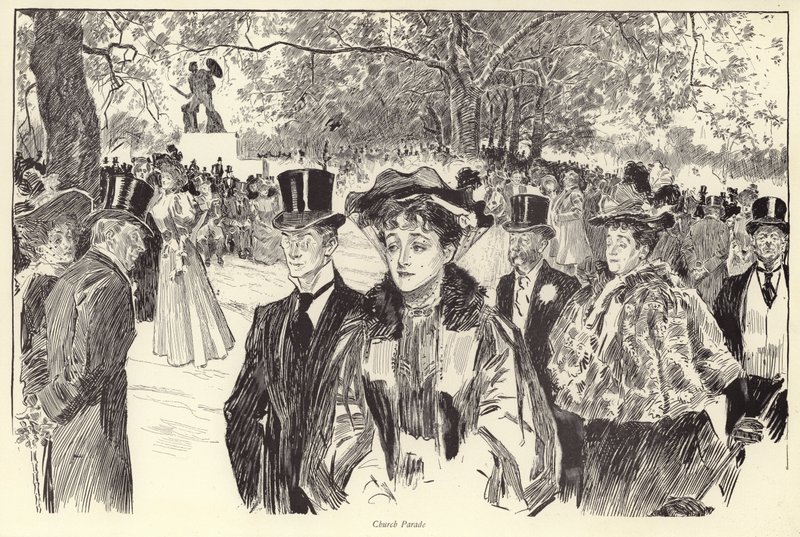 Church Parade, Hyde Park av Charles Dana Gibson