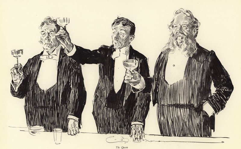 Dronningen, The Royal Toast av Charles Dana Gibson