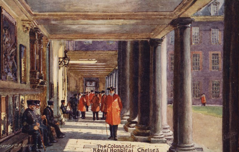 The Colonnade, Royal Hospital Chelsea av Charles Edwin Flower