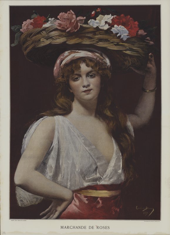 Merchant of Roses av Charles Emile Auguste Carolus Duran