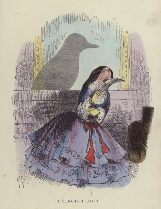 Singing Bird (farget gravering) av Charles Henry Bennett