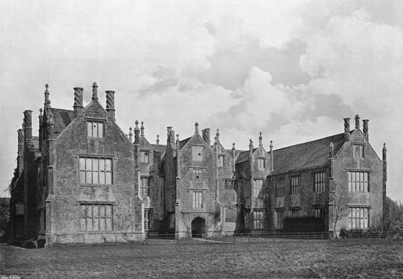 Inngangsfronten, Barrington Court, Somerset av Charles Latham