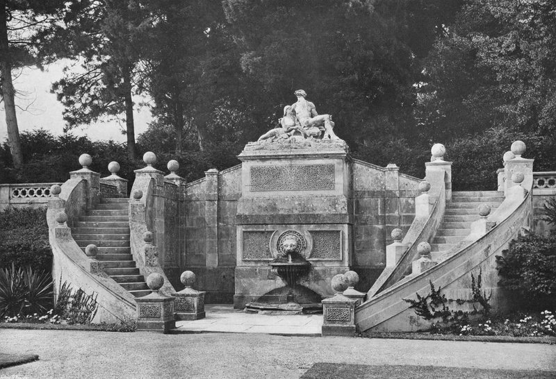 The Fountain of the Neptun Stairway av Charles Latham