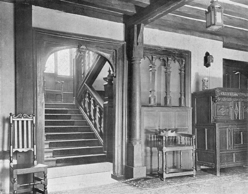 The Stairway (s/hvitt bilde) av Charles Latham