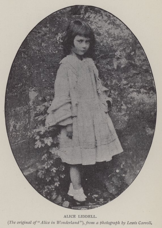 Alice Liddell (s/hvitt bilde) av Charles Lutwidge Dodgson