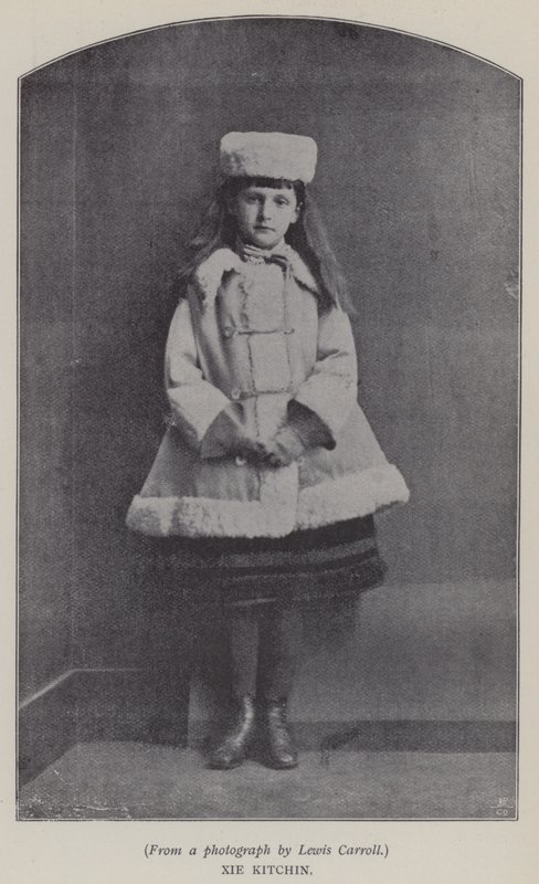 Xie Kitchin (s/hvitt bilde) av Charles Lutwidge Dodgson