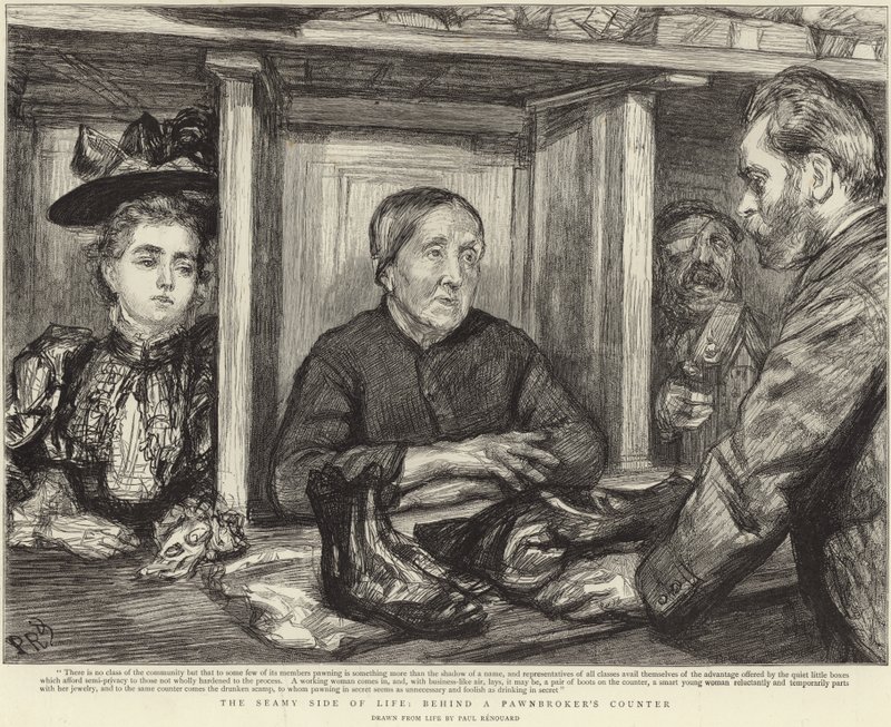 Bak en pantelåners disk (litho) av Charles Paul (after) Renouard
