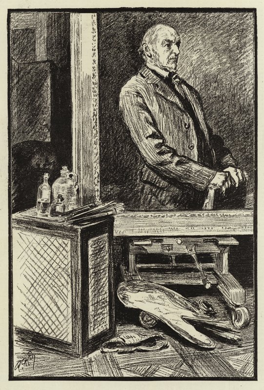 Studioet til Frank Holl av Charles Paul Renouard