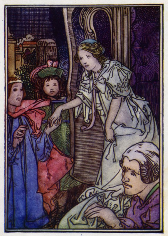 Askepott (farge litho) av Charles Robinson