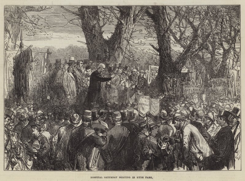 Sykehus lørdagsmøte i Hyde Park av Sir John Charles Robinson