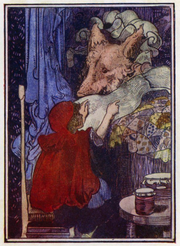 Rødhette (farge litho) av Charles Robinson