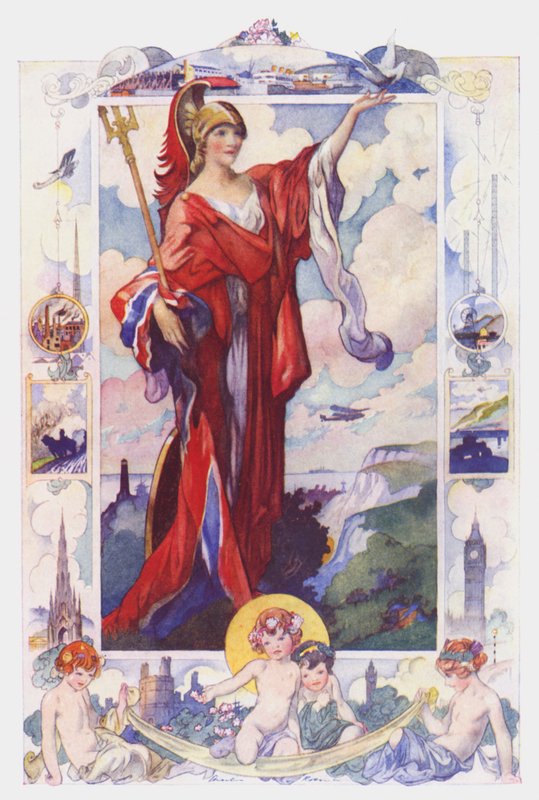 Storbritannia (farge litho) av Charles Robinson