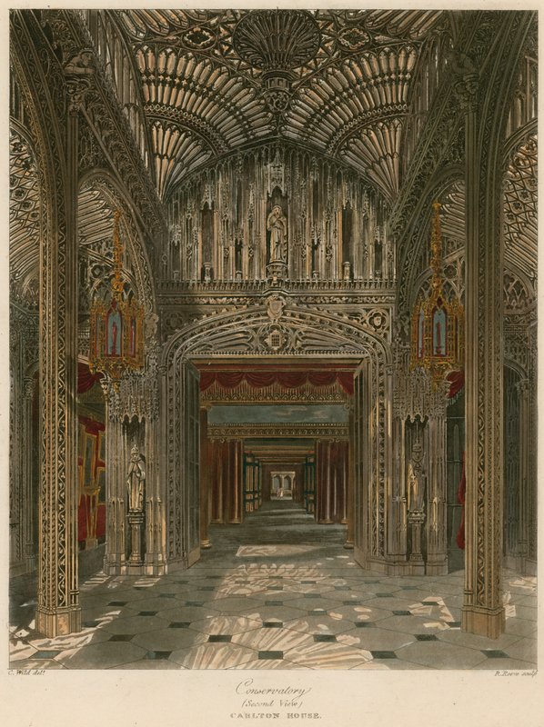 Conservatory, Carlton House, London av Charles Wild