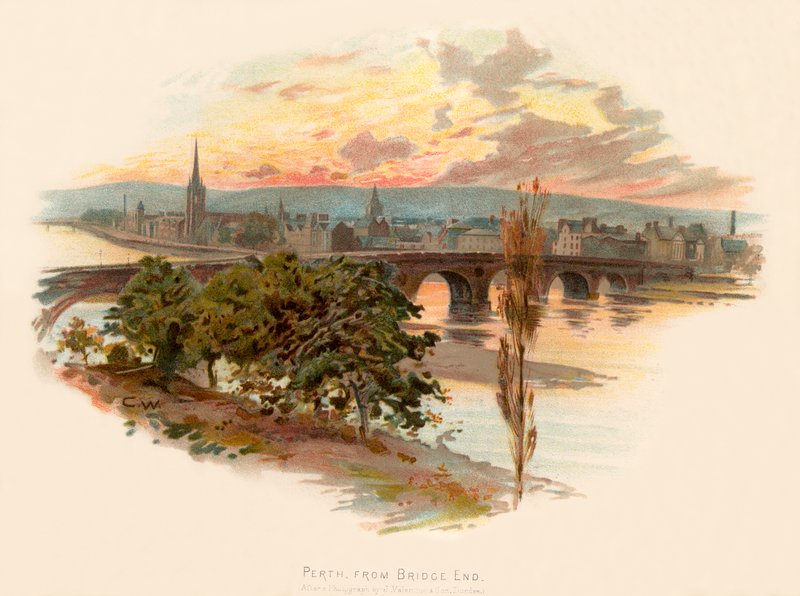 Perth, fra Bridge End av Charles Wilkinson